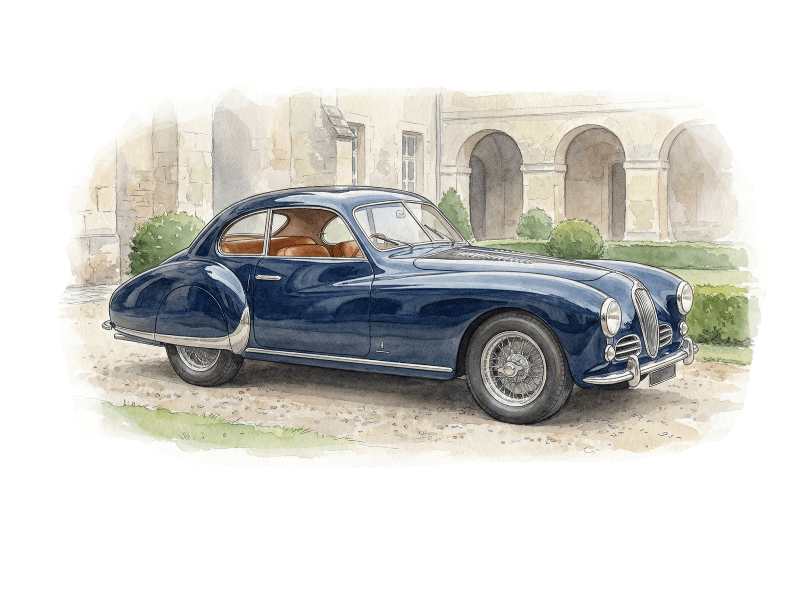 Bentley Classic watercolor artwork
